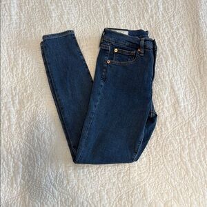 GAP Women's True Skinny High Rise Jeans - Blue 26R/2R Used